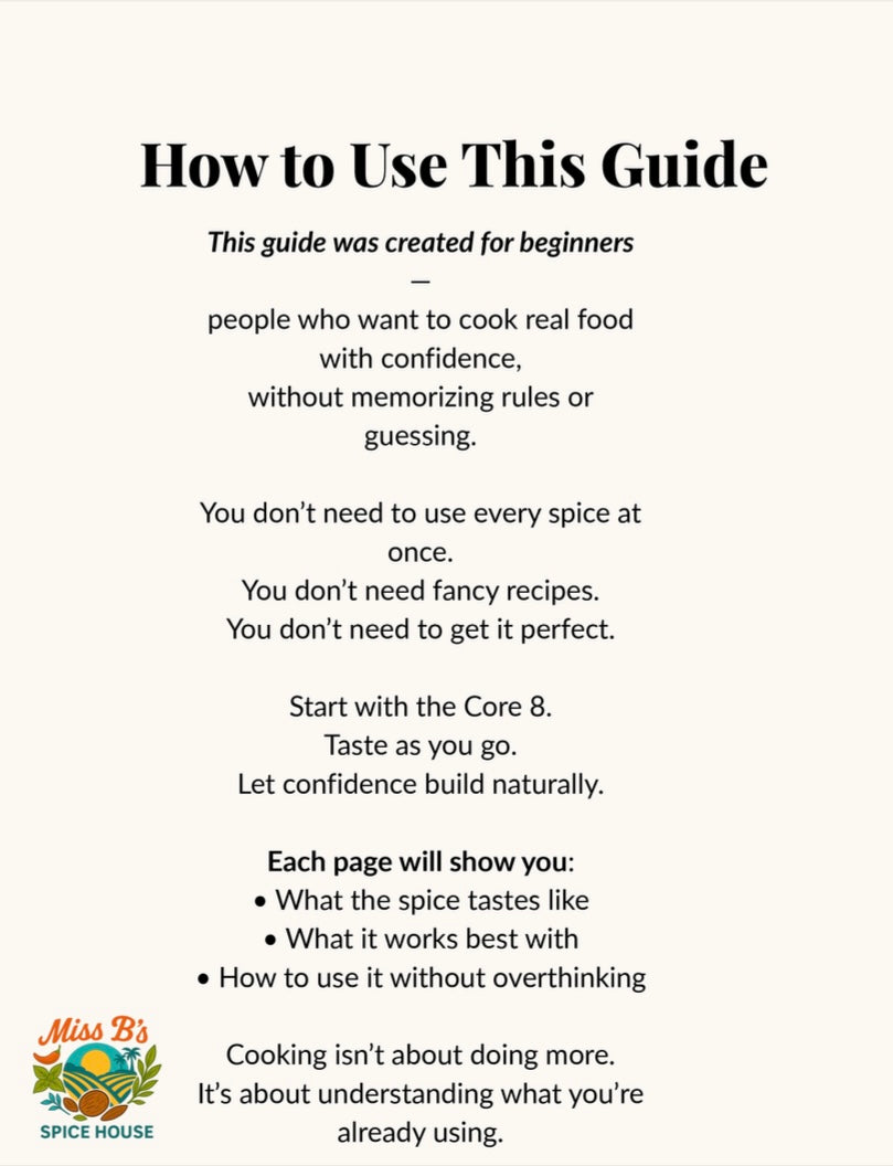 Beginner Spice Guide — Free Digital Download