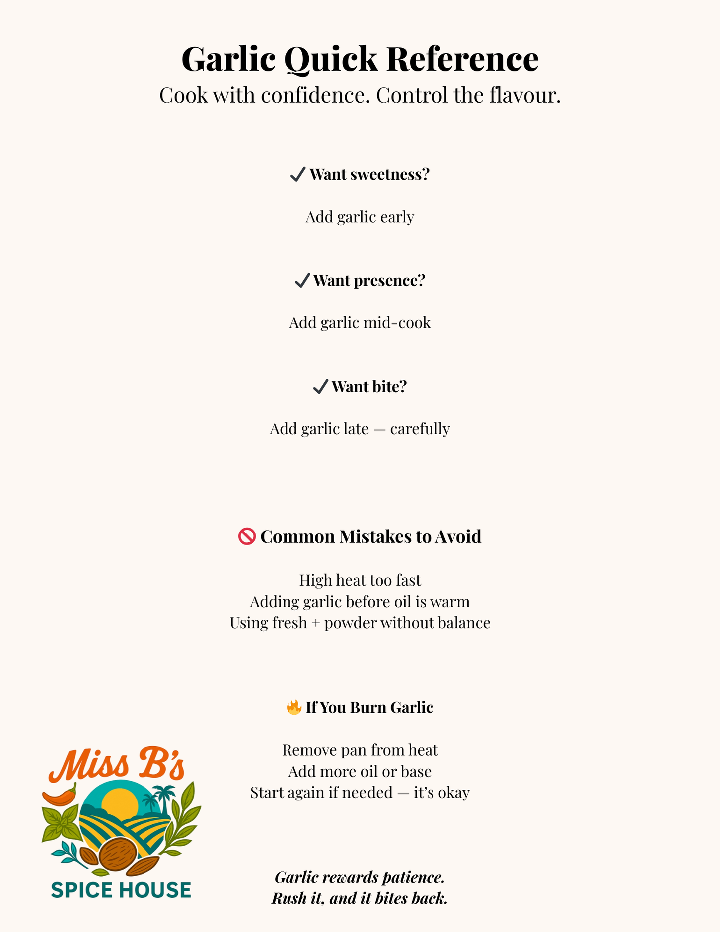 Garlic Without Guesswork